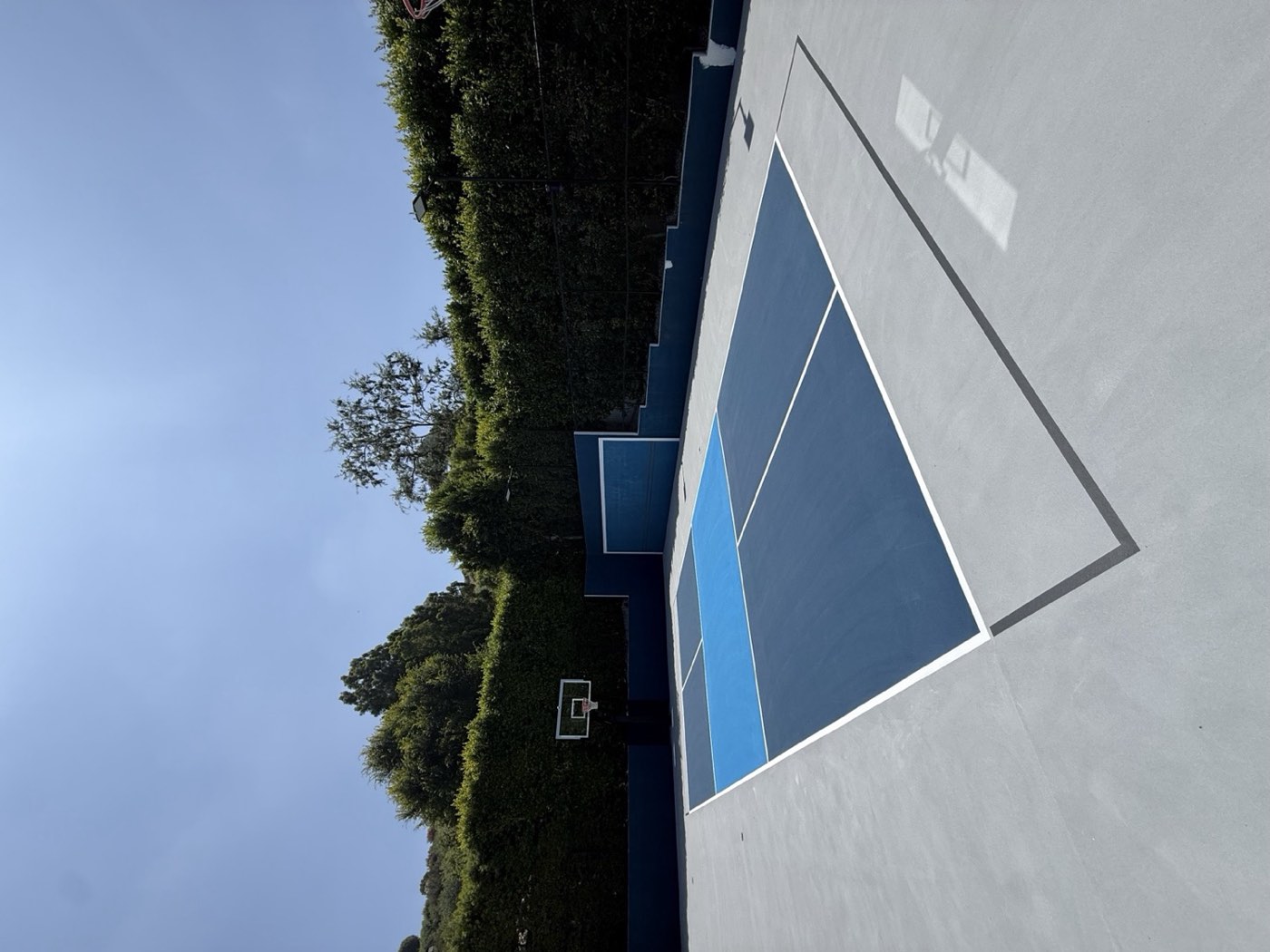 Court after resurfacing